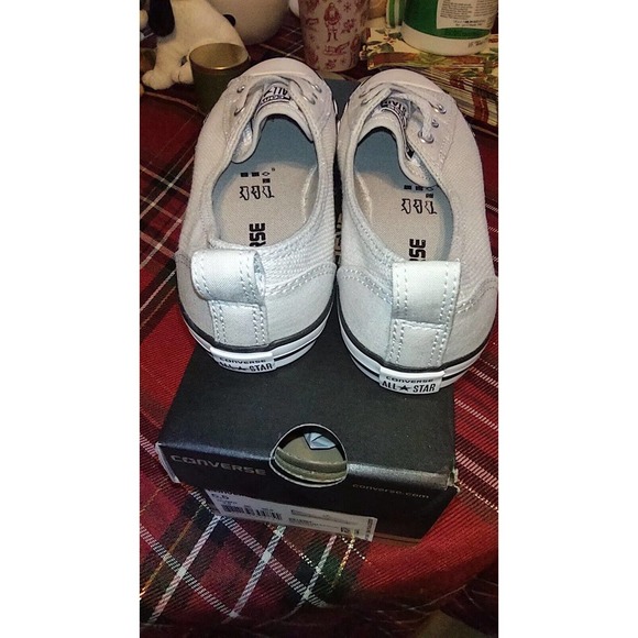 Converse Shoes Womens 5.5 Chuck Taylor All Star Ballet Gray Canvas Lace Up... - Picture 3 of 11